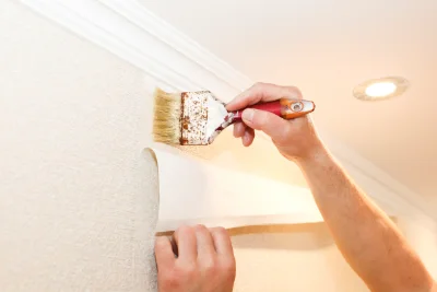 Pose de papier peint à Vallègue — revêtements muraux et toiles de verre